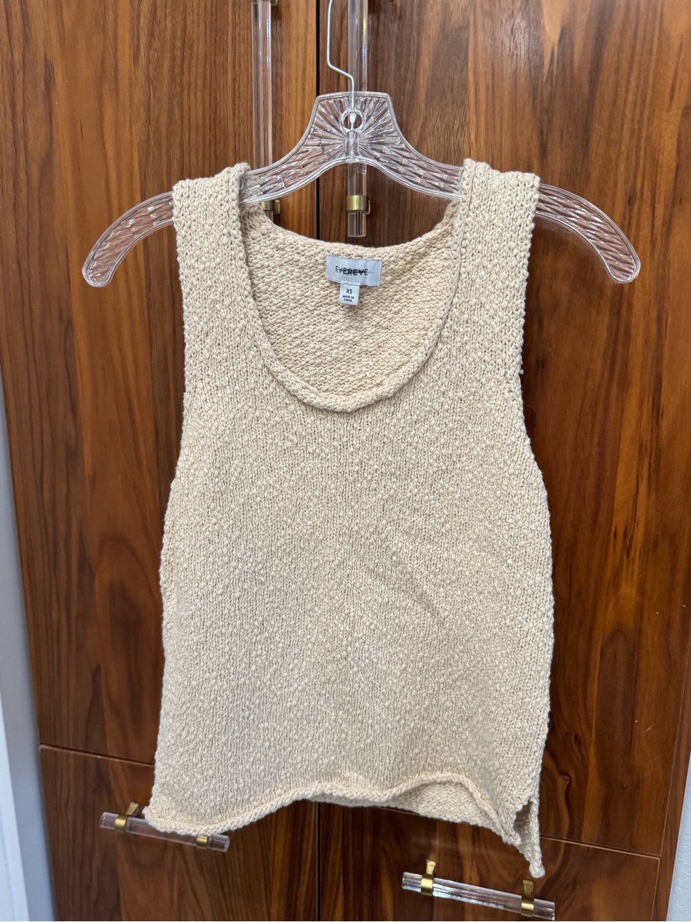 Evereve Cream Bouclé Tank Top
